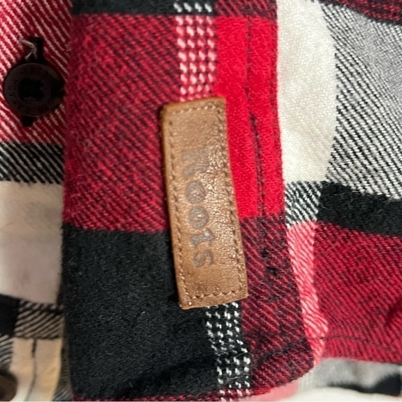 Roots | Long Sleeve  Plaid Shacket Coat Size XS - Picture 7 of 8